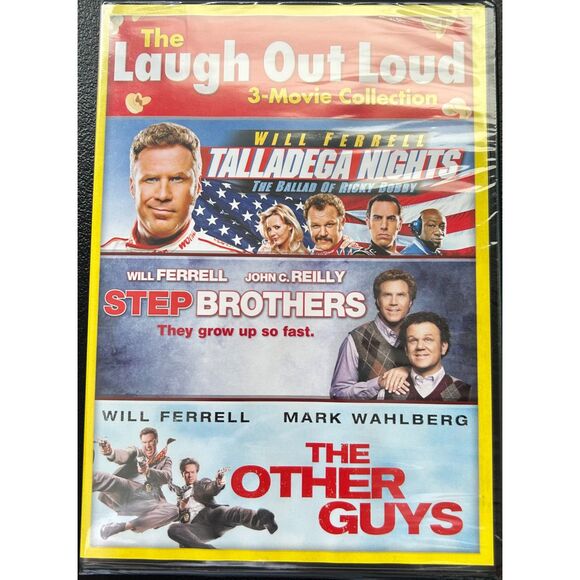 New The Laugh Out Loud 3-Movie Collection DVD Will Ferrell Comedy TE6 - Picture 1 of 2